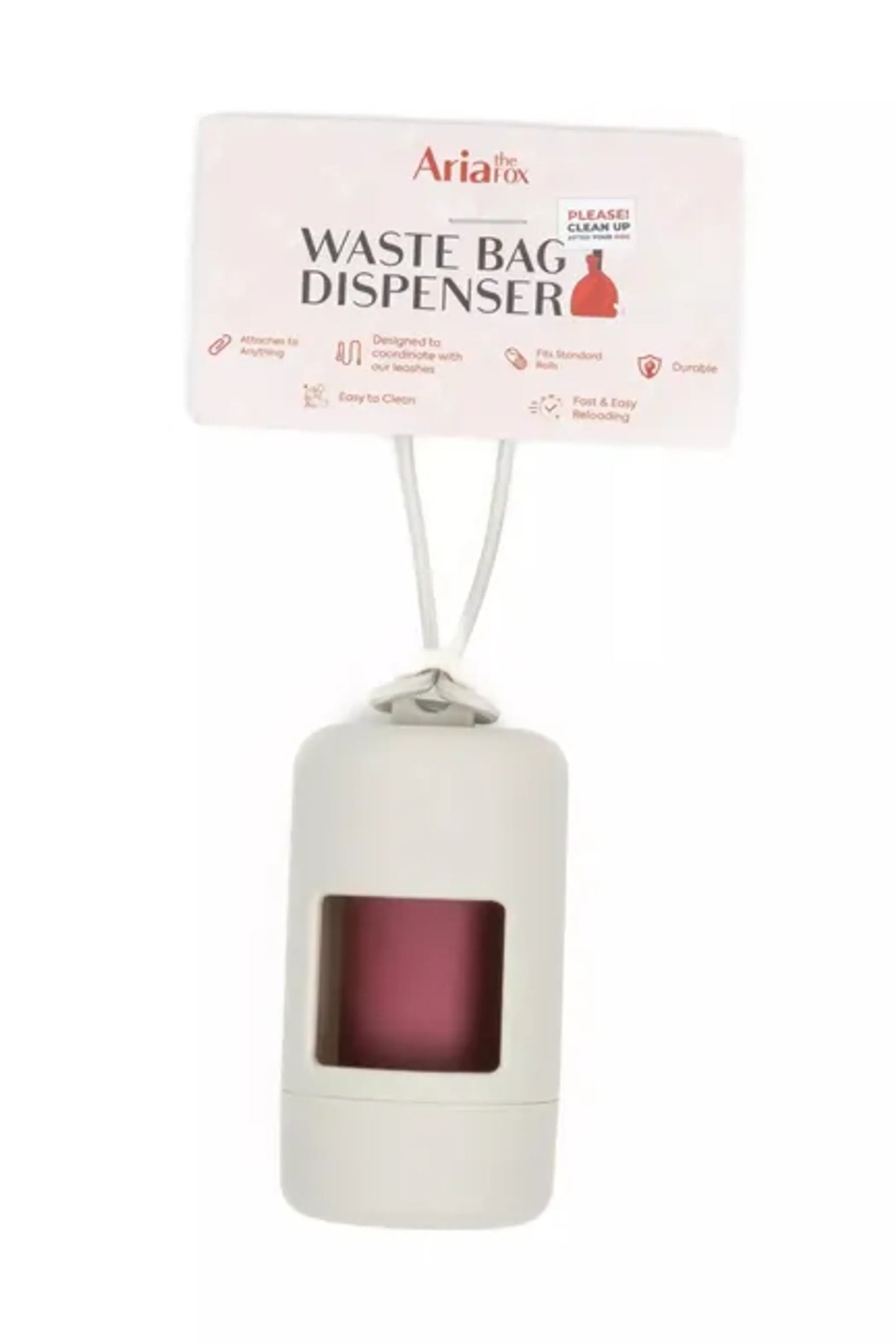 Cloud White Waste Bag Dispenser