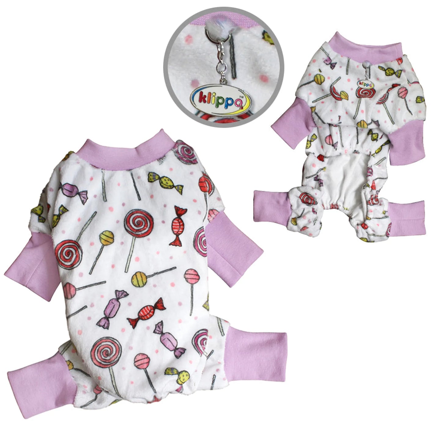 Ultra Soft Plush Minky Sweet Candies Pajamas