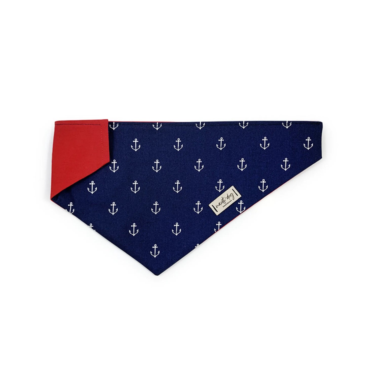 Anchors Away Nautical Over-the-Collar Dog Bandana