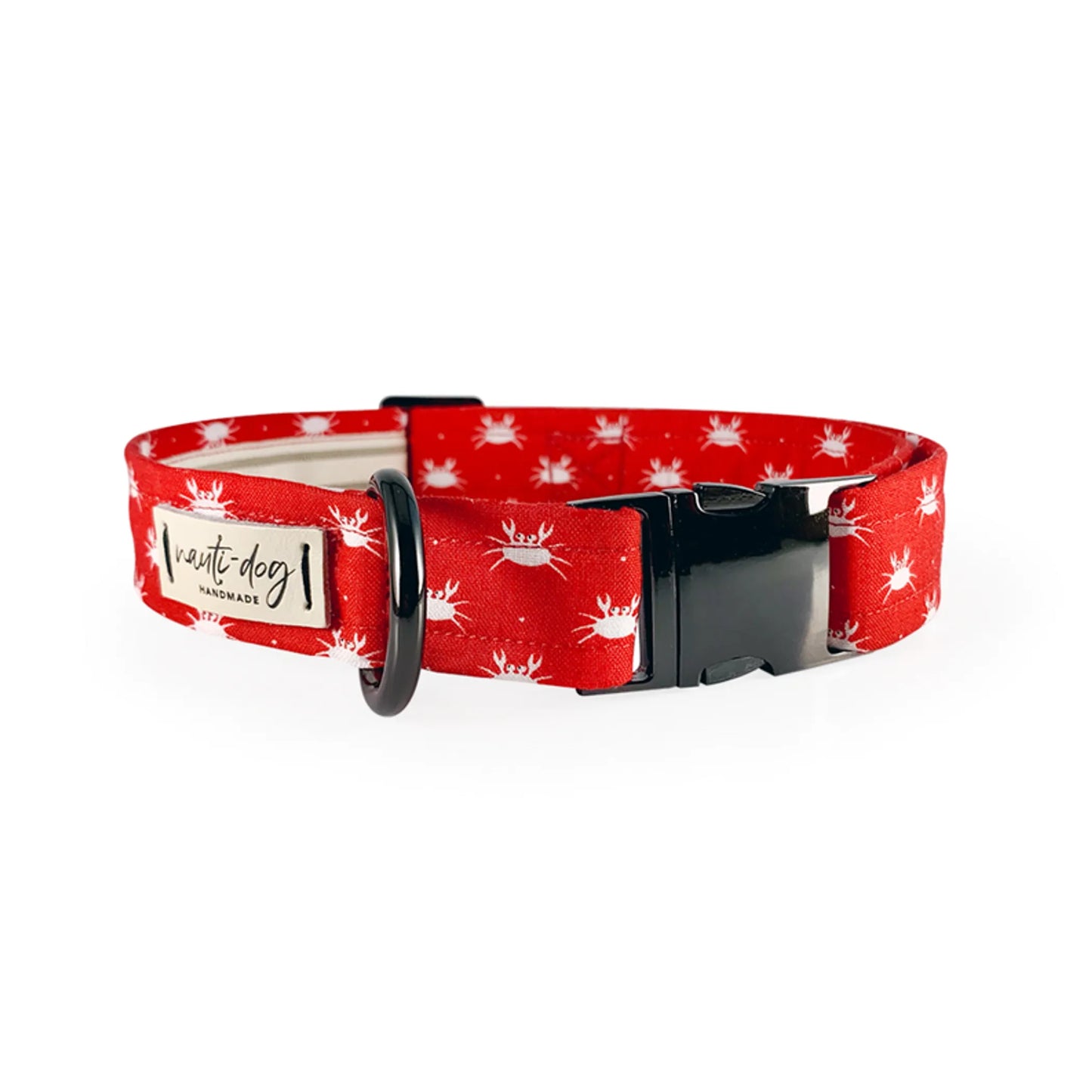 Crabby Red Maryland Crab Coastal Buckle & Martingale Dog Collar - Pack Of: 1