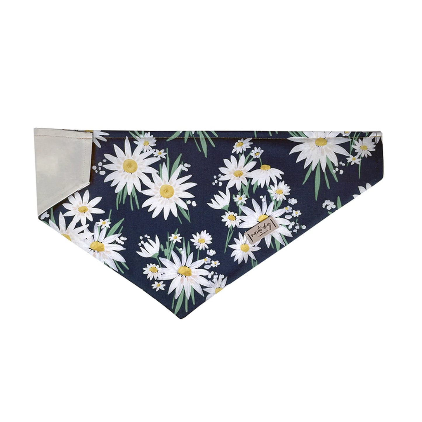 Daisy Summer Navy Floral Over-the-collar Dog Bandana