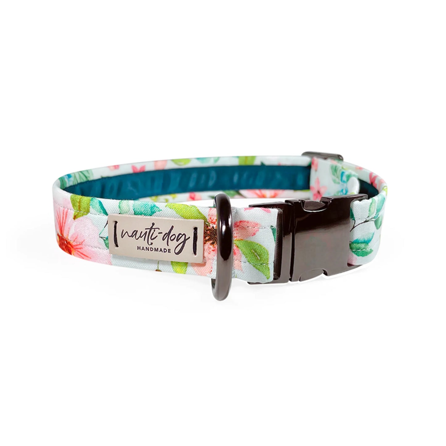 Magnolia Watercolor Spring Floral Buckle & Martingale Dog Collar - Pack Of: 1