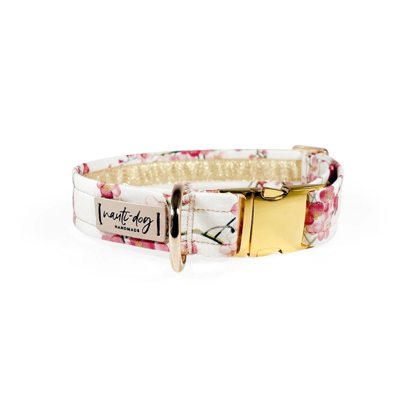 Sakura Japanese Cherry Blossom Floral Buckle & Martingale Dog Collar - Pack Of: 1