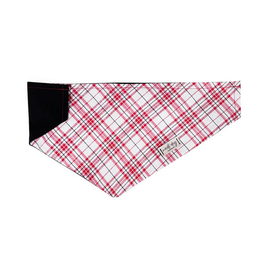 Scarlett Peppermint Woven Plaid Over-the-collar Dog Bandana