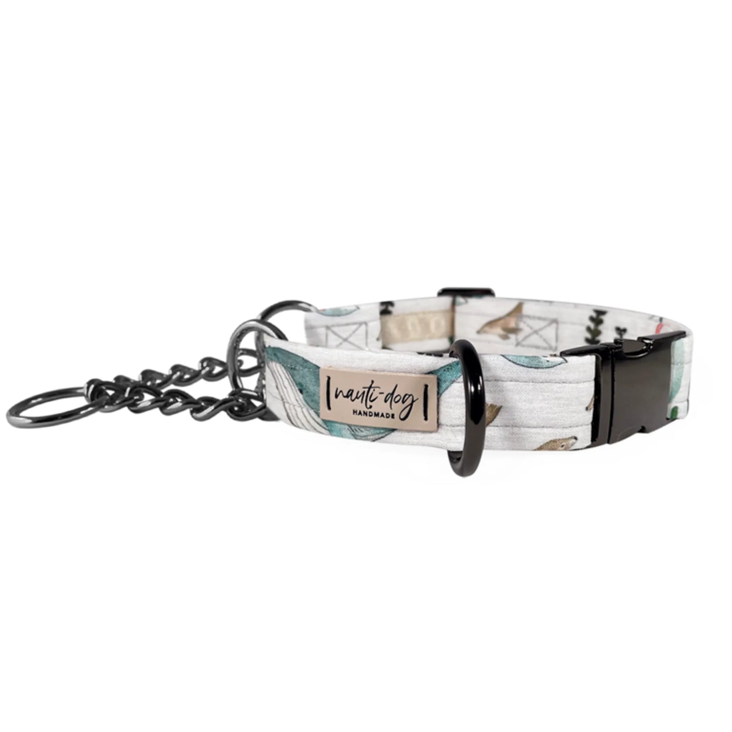 Sea Life Marine Animal Otter, Whale, Seal & Orca Buckle & Martingale Dog Collar - Pack Of: 1