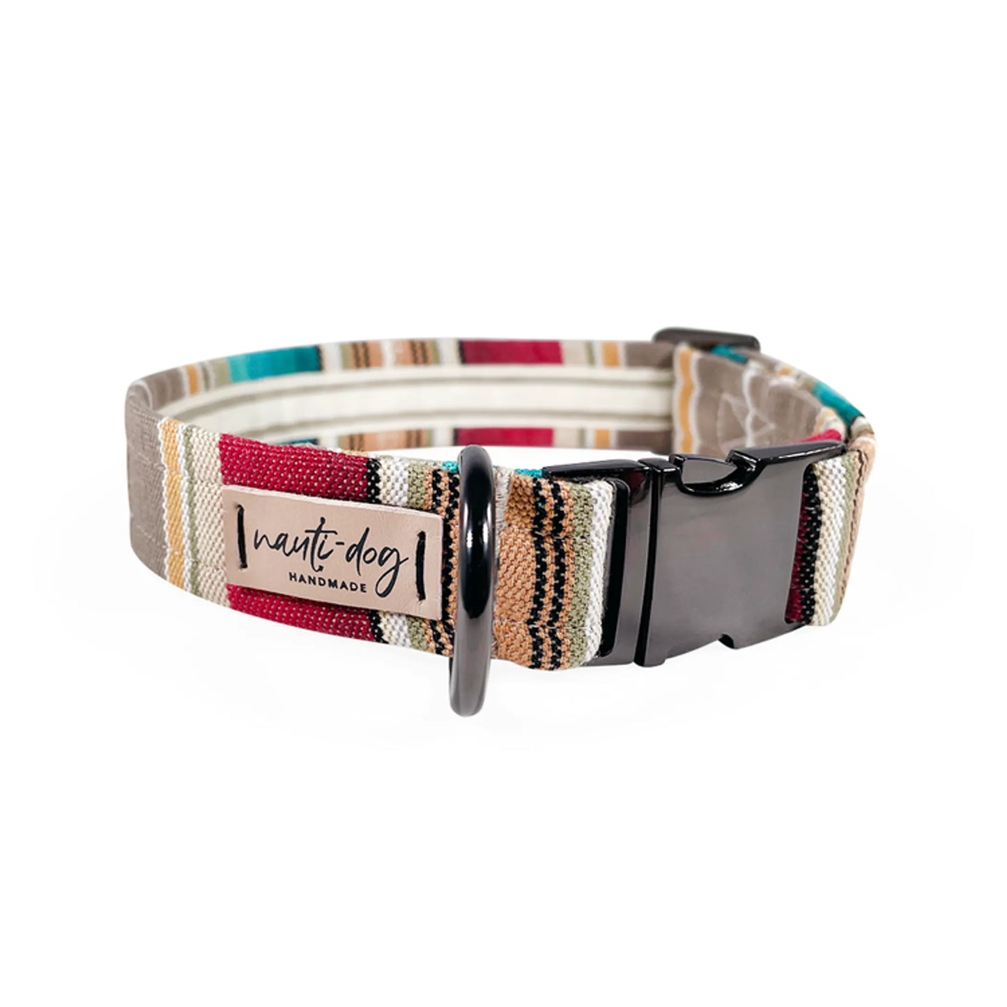 Serape Southwestern Woven Stripe Buckle & Martingale Dog Collar - Pack Of: 1