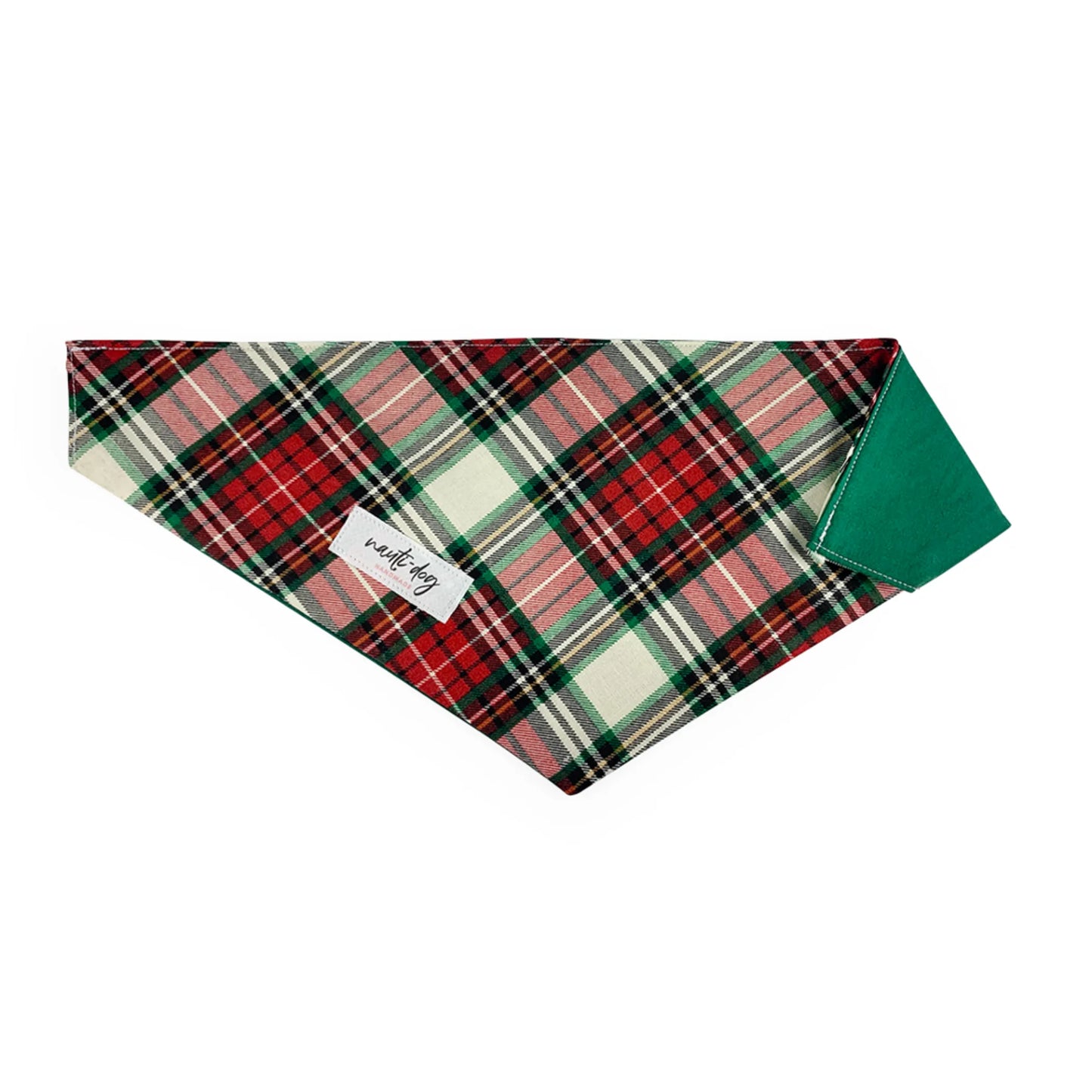 Sullivan Christmas Scottish Red & Green Tartan Plaid Over-the-collar Dog Bandana