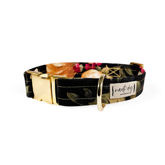 Victoria Vintage Victorian Floral Buckle & Martingale Dog Collar - Pack Of: 1