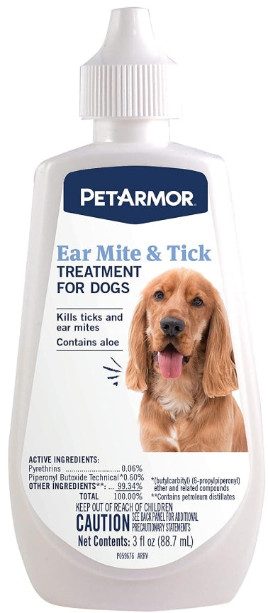 PetArmor Ear Mite and Tick Treatment for Dogs