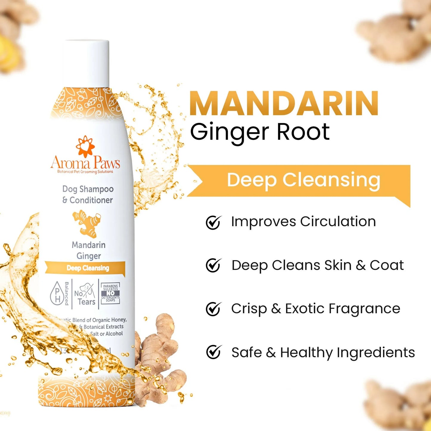 13.5 Oz. Shampoo Mandarin Ginger