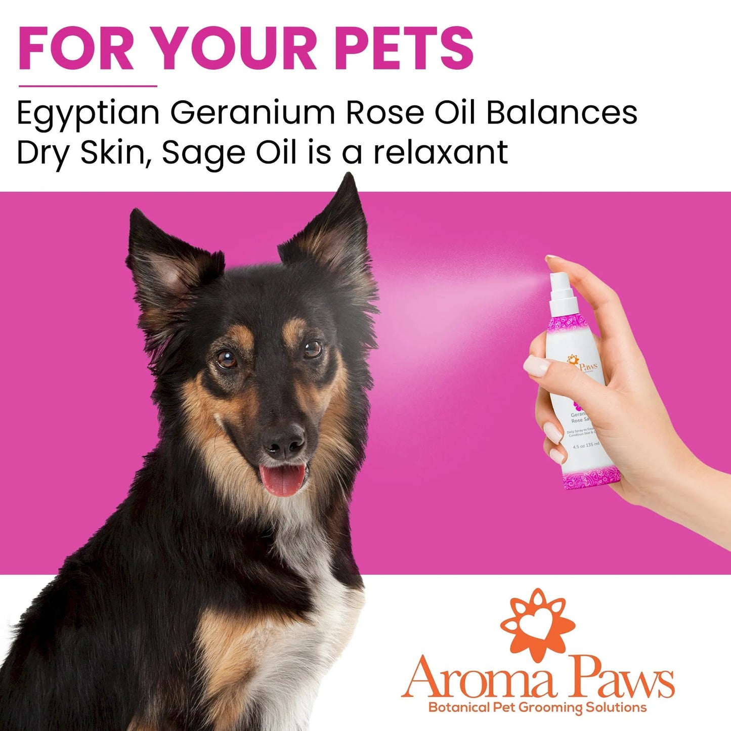 4.5 Oz. Dog Coat Spray Geranium Sage