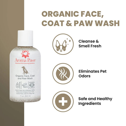 7 Oz. Organic Face, Coat & Paw Wash