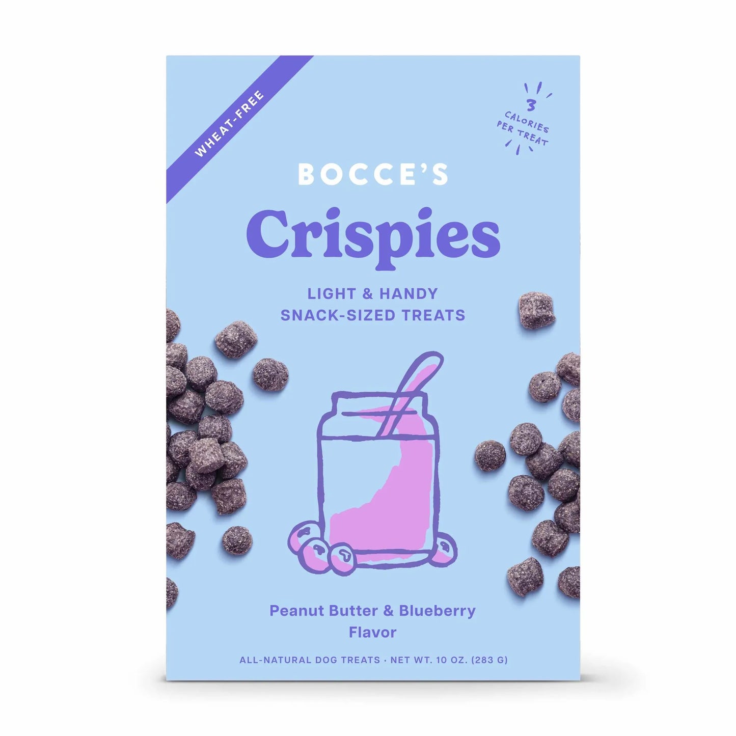 Bocce's Bakery PB + Blueberry Crispies Dog Treats 10oz