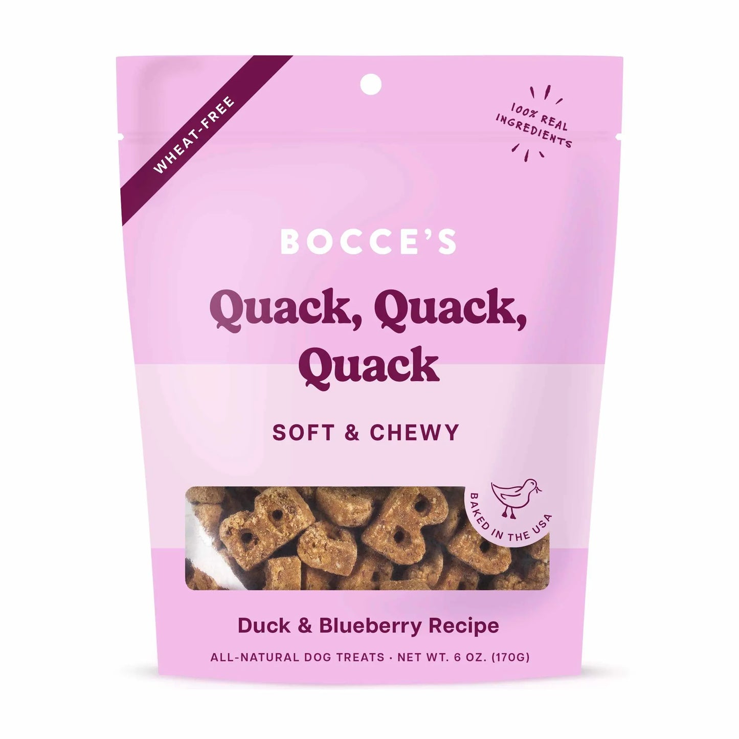 Bocce's Bakery Quack Quack Quack Soft & Chewy Dog Treats 6oz