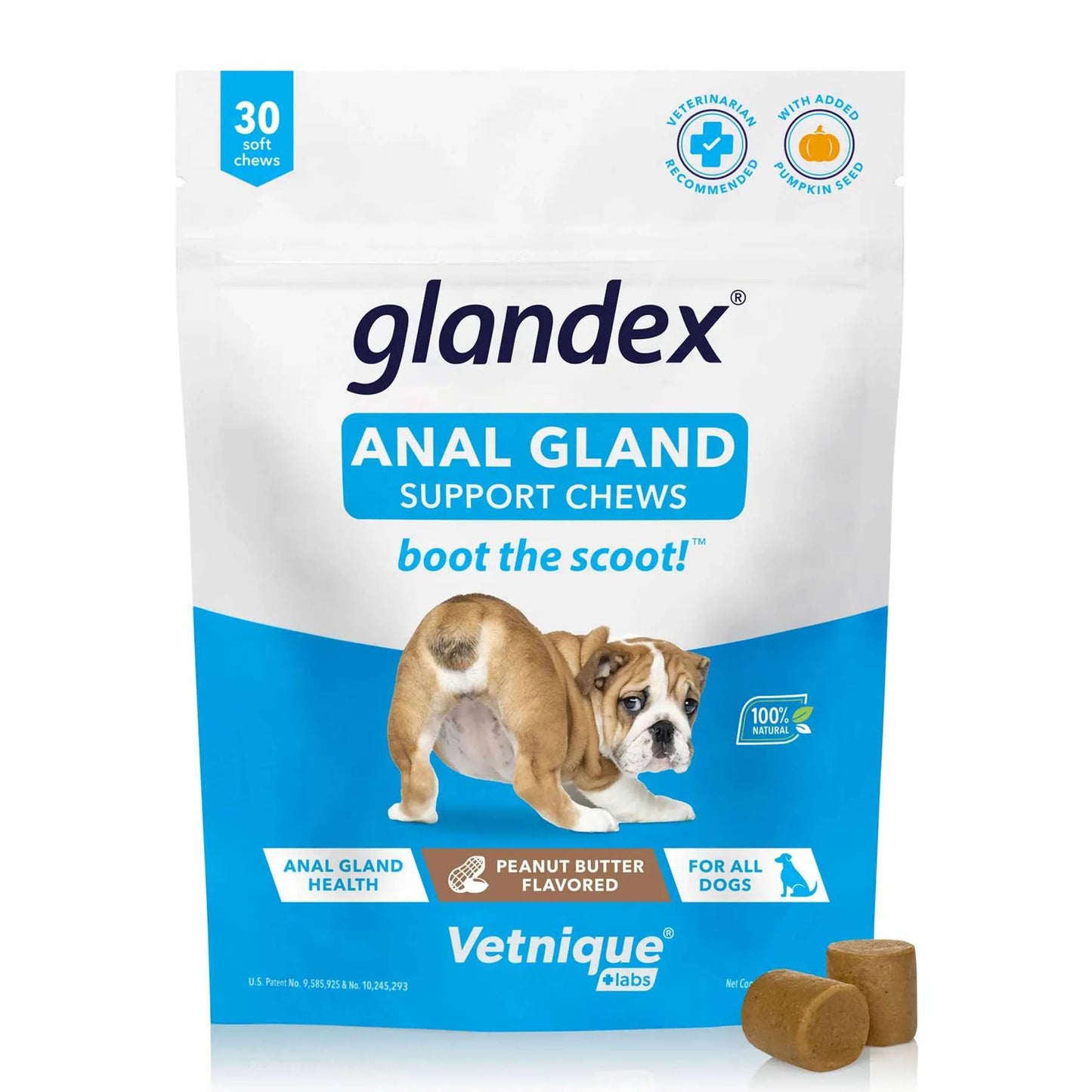 Glandex Anal Gland Soft Chew Peanut Butter