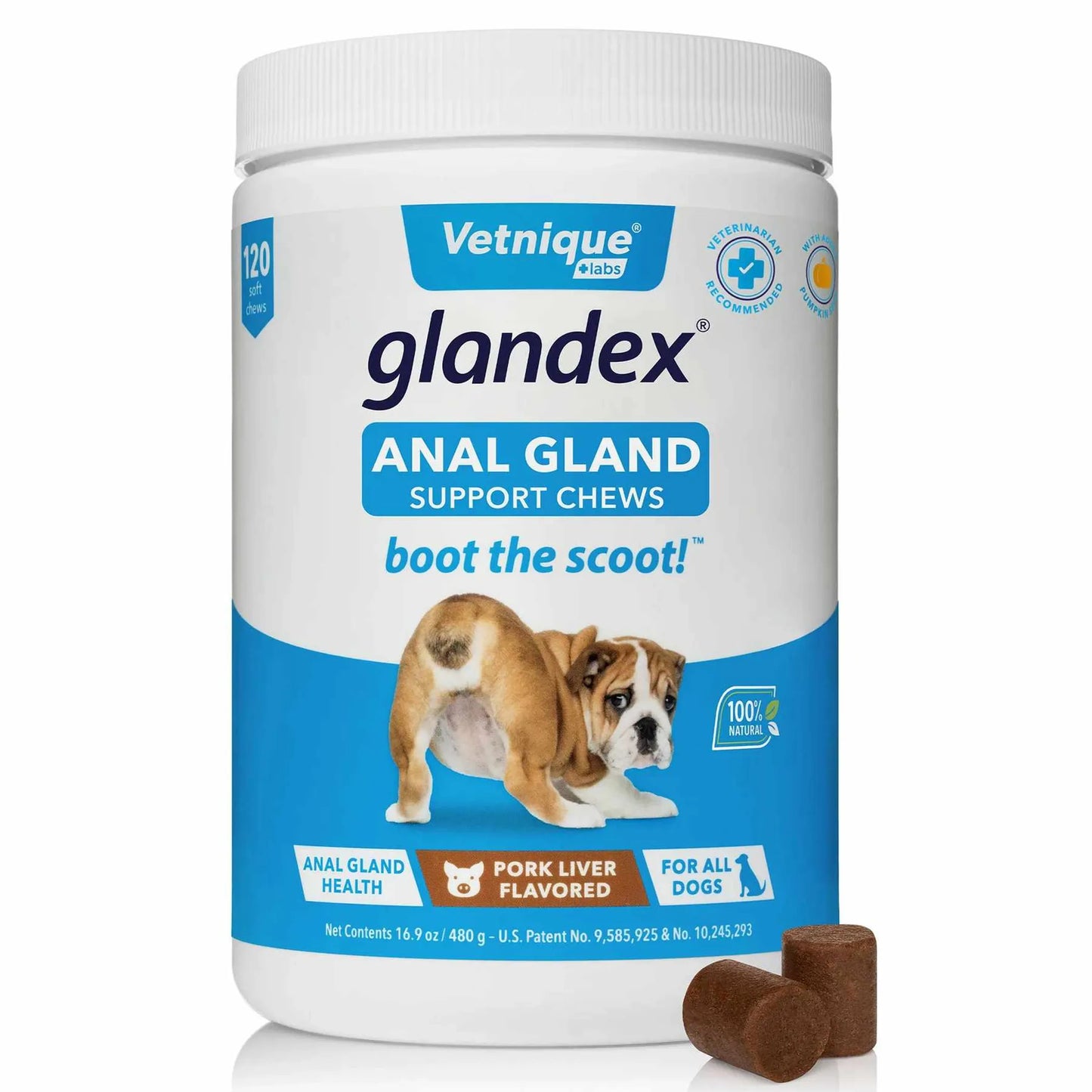 Glandex Pork Liver Soft Chews  Jar