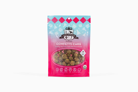 Lord Jameson Confetti Cake Organic Soft & Chewy Dog Treats Small Breed 3oz