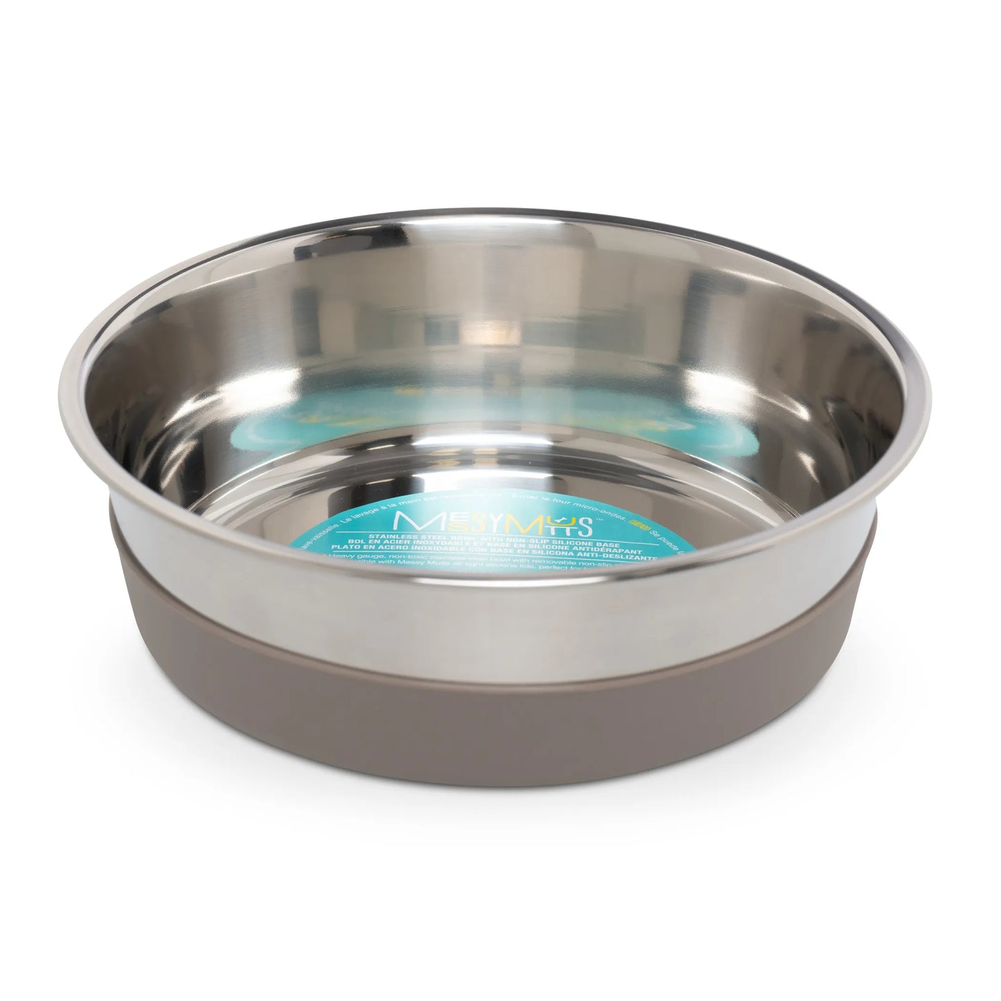 Messy Mutts Heavy Stainless Bowl w/Removable Silicone Base