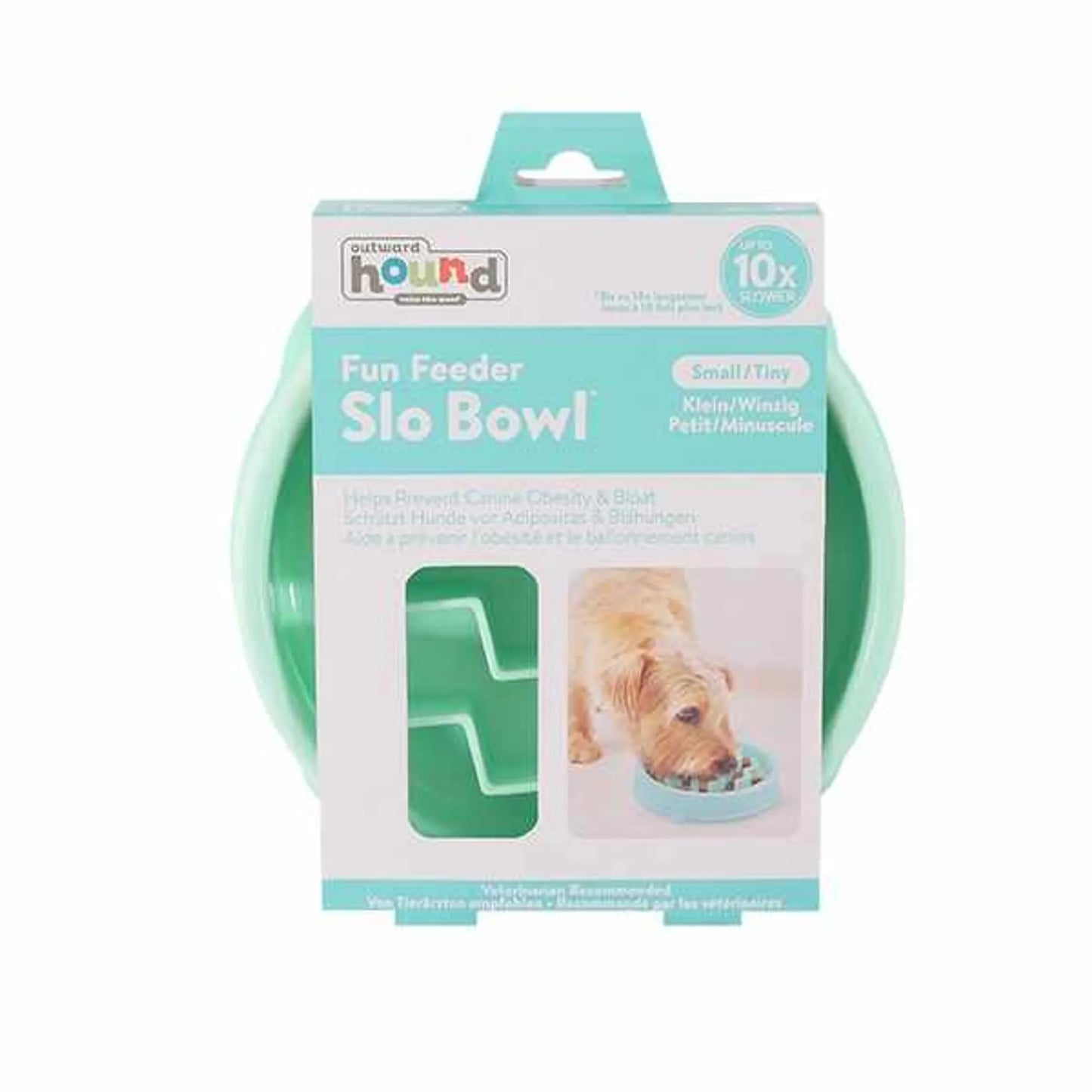 Outward Hound Fun Feeder Wave Mint Small