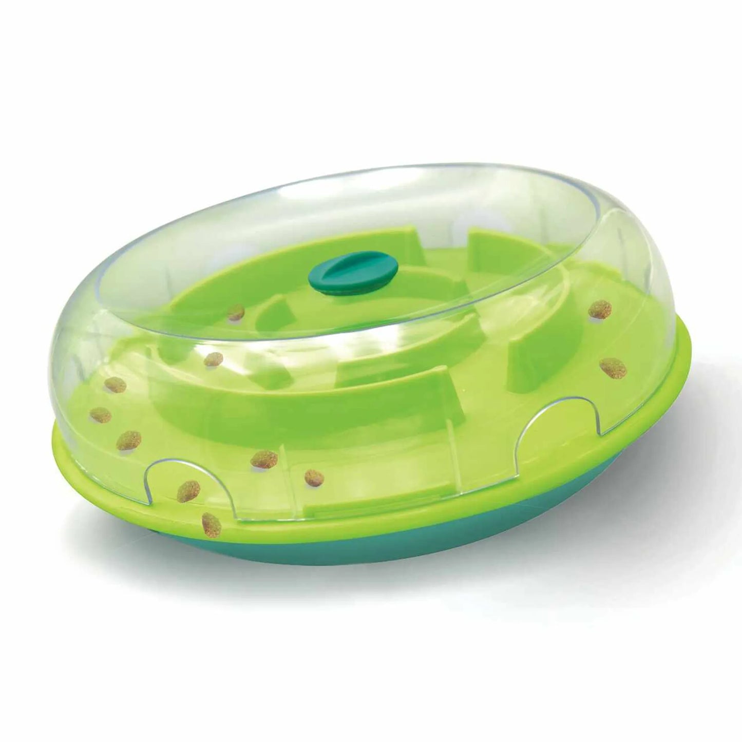 Nina Ottosson Wobble Slow Feeder Bowl Dog Game Blue/Green Level 1