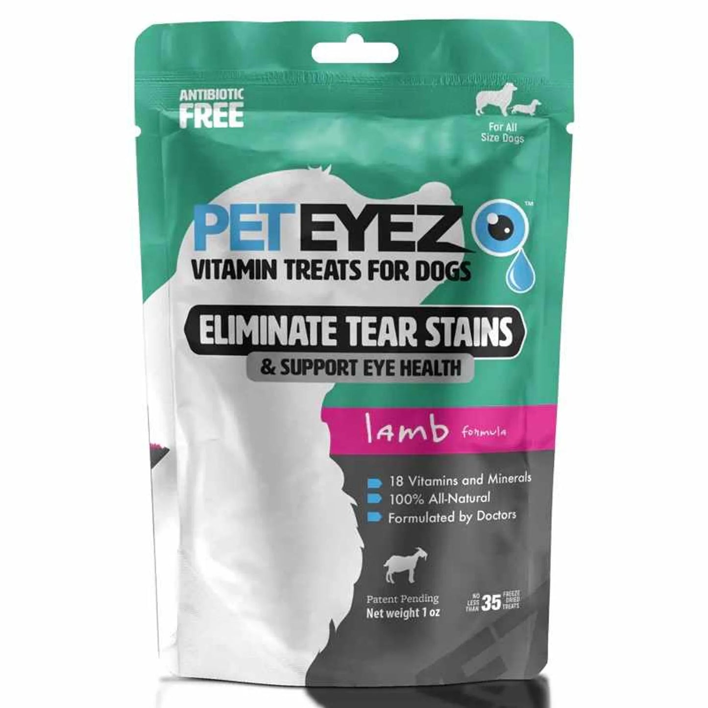 Pet Eyez Vitamin Treats for Dogs Lamb Formula 1oz