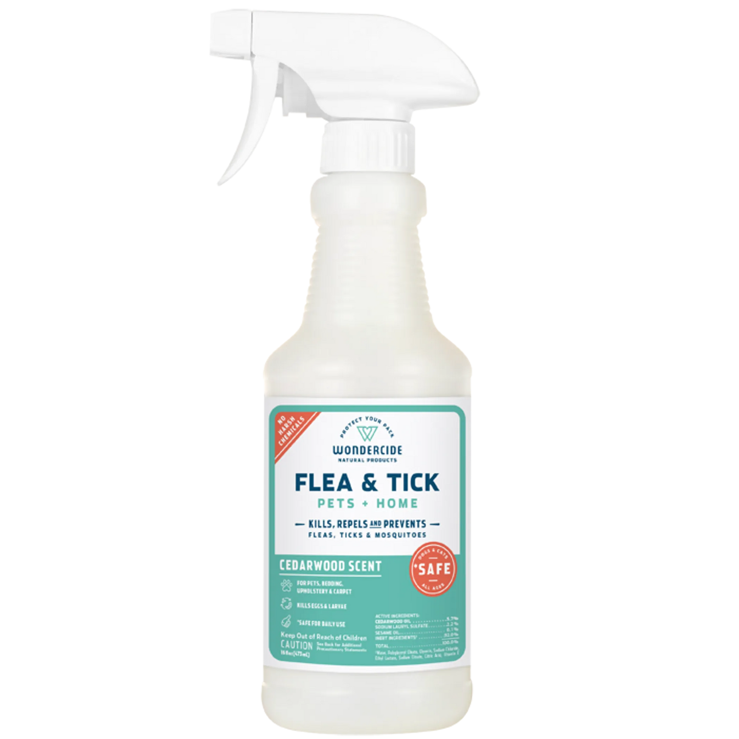 Wondercide - Flea, Tick & Mosquito Spray for Pets + Home -