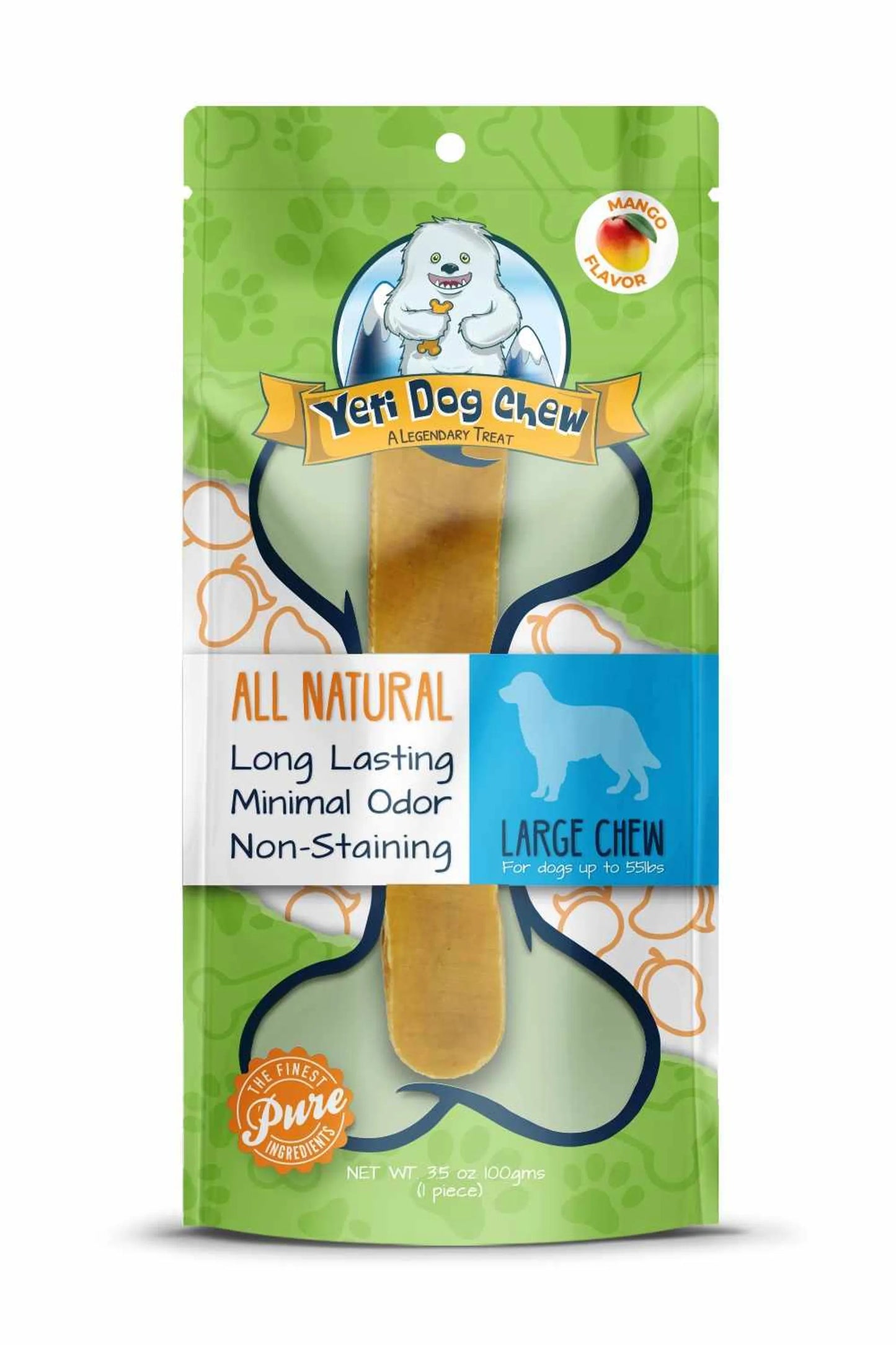 Yeti Dog Chews Mango Large Chews 1 piece 3.5oz