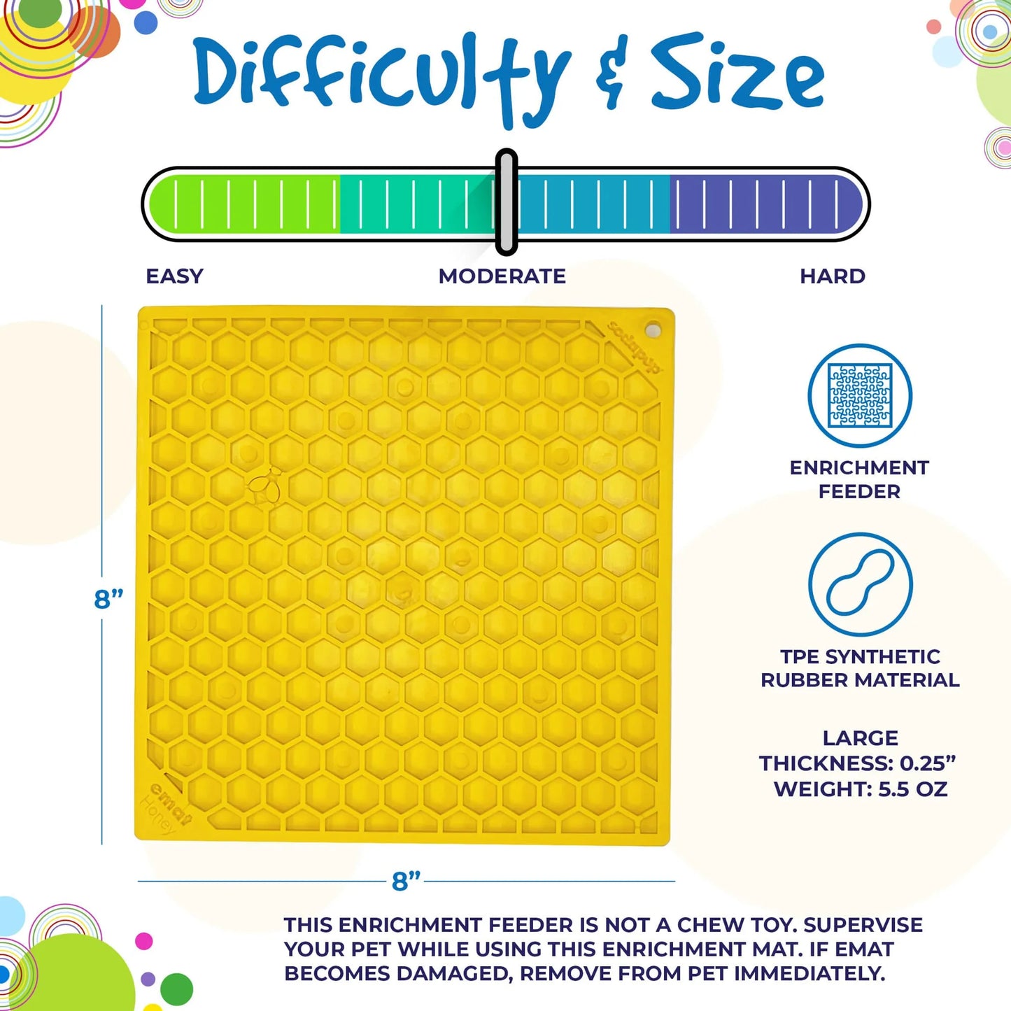 Honeycomb Design Emat Enrichment Lick Mat