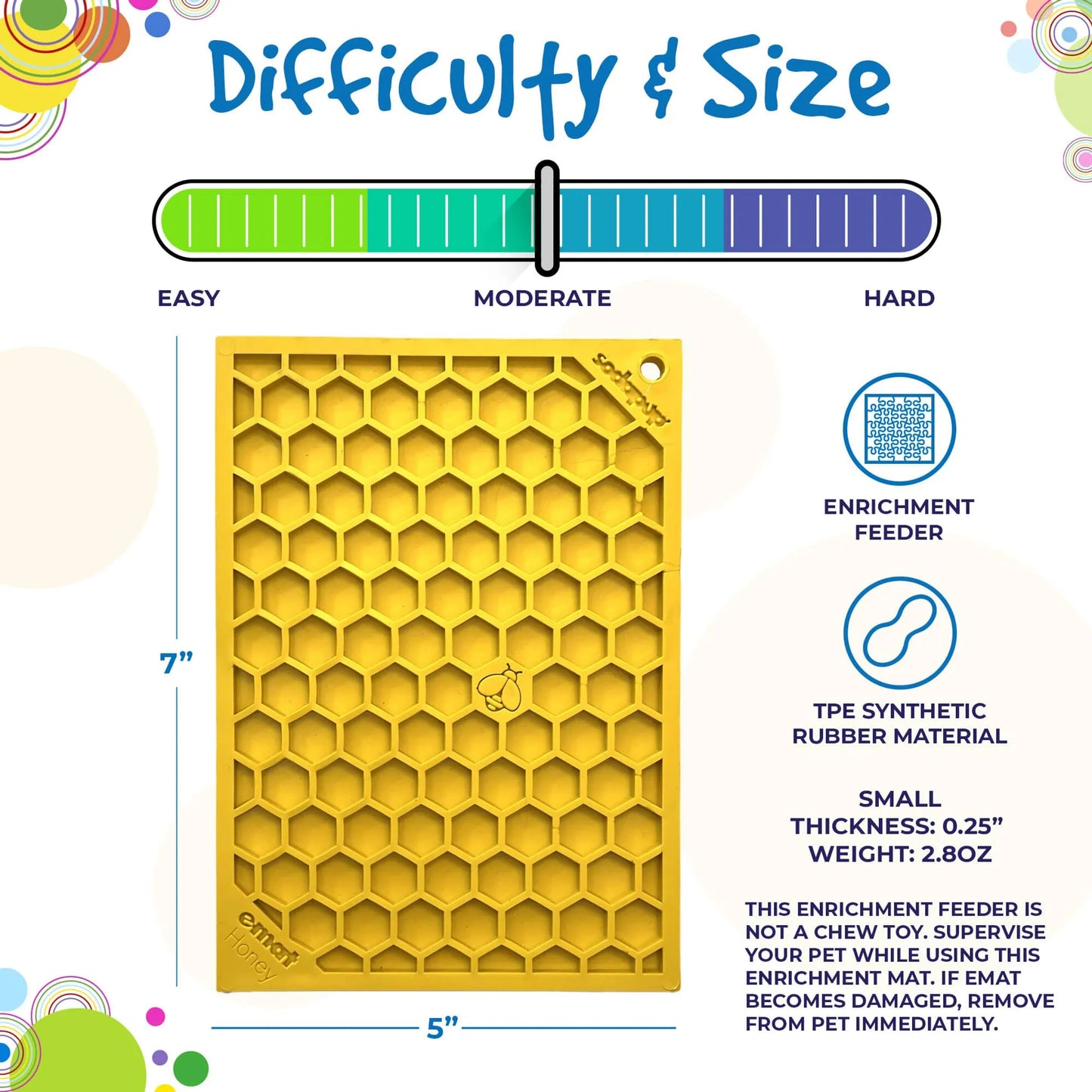 Honeycomb Design Emat Enrichment Lick Mat