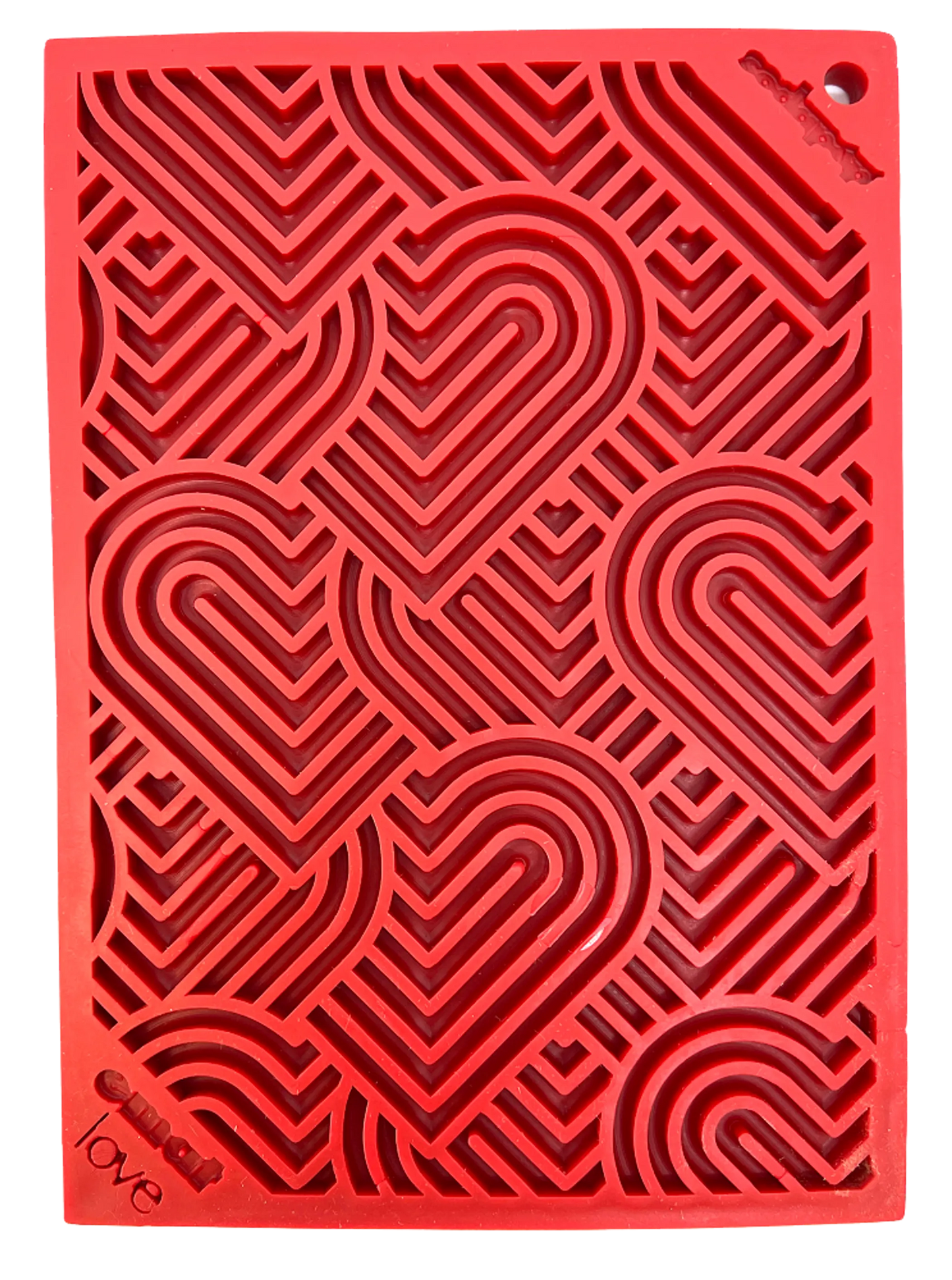 Heart Design "Love" eMat Enrichment Lick Mat