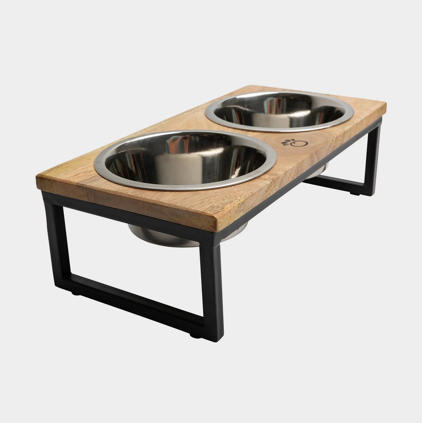 GF Pet Wood & Metal Elevated Feeder