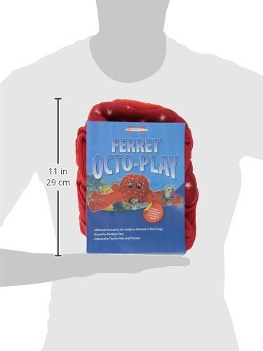 Marshall Pet Products Ferret Octo-Play Toy Octopus Red 1ea/One Size