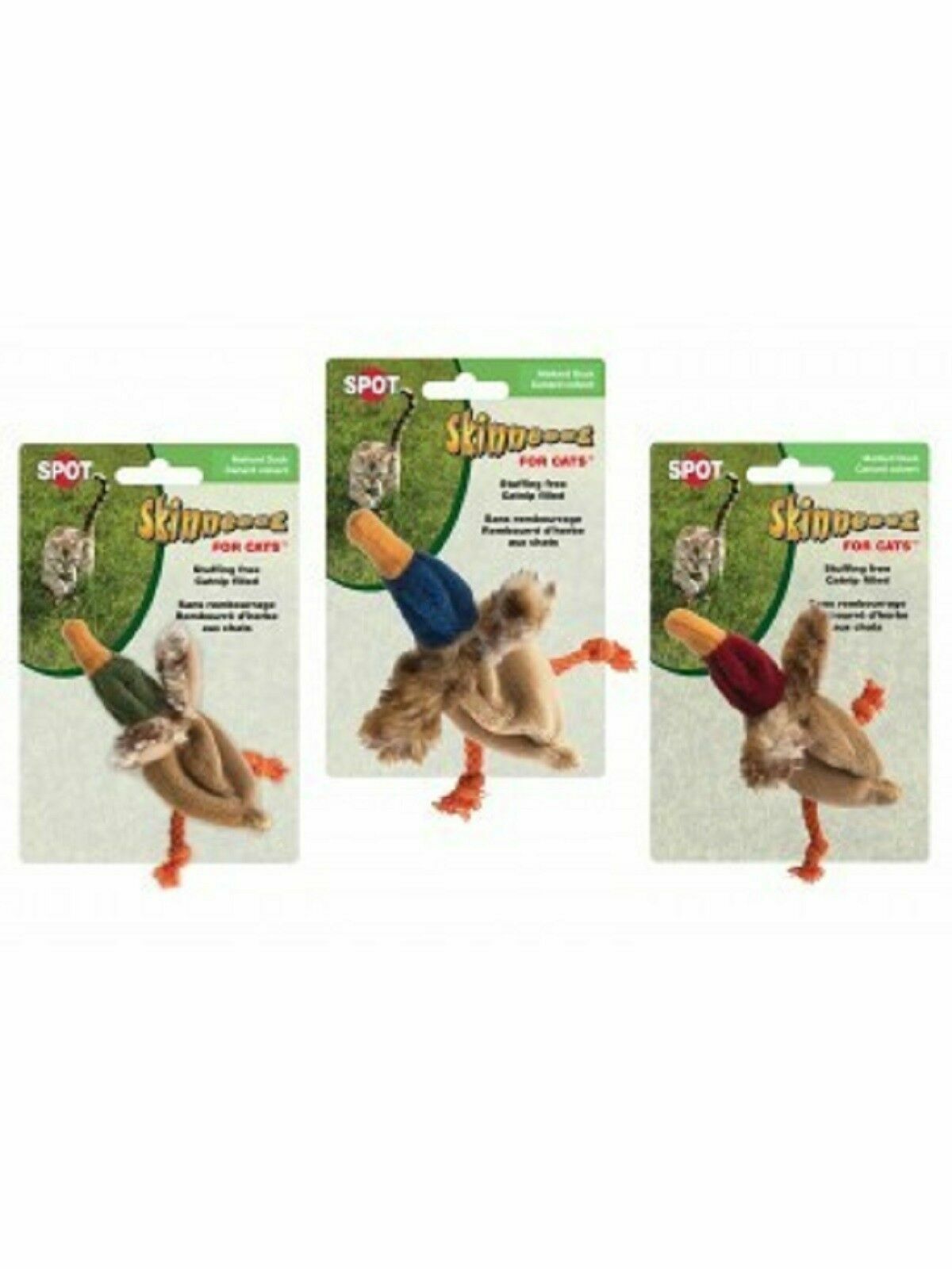 Skinneeez Barnyard Creatures Cat Toy with Catnip Assorted 4.25 in