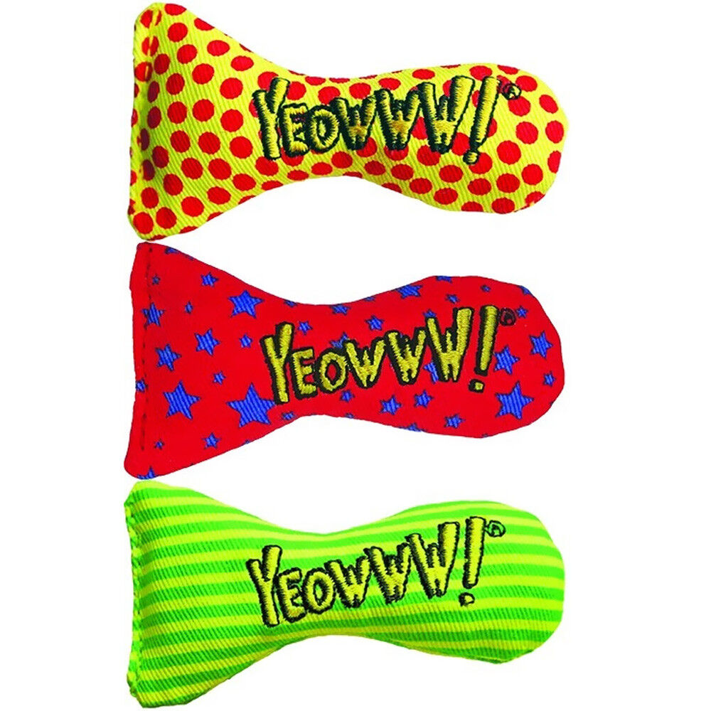 Yeowww! Stinkies Catnip Toy Assorted 1ea/3 in, 3 pk