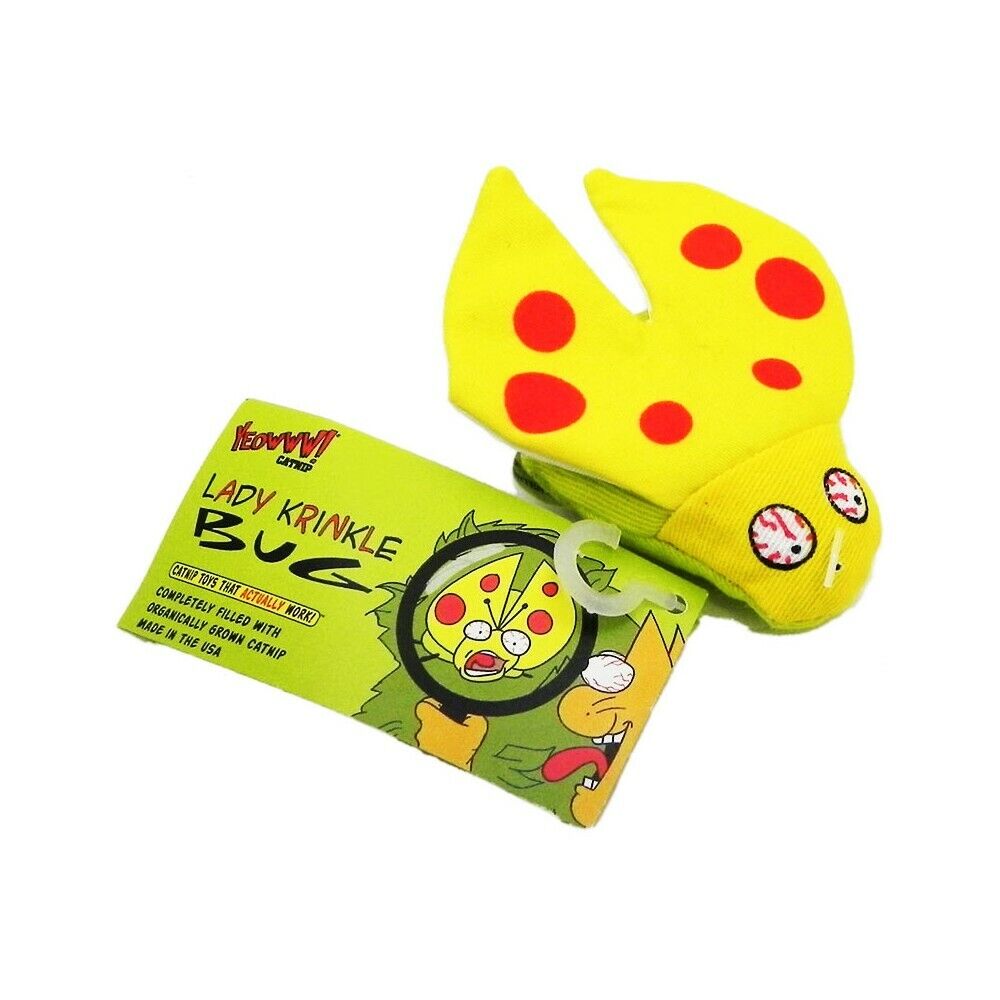 Yeowww! Lady-Krinkle-Bug Catnip Cat Toy 1ea/One Size