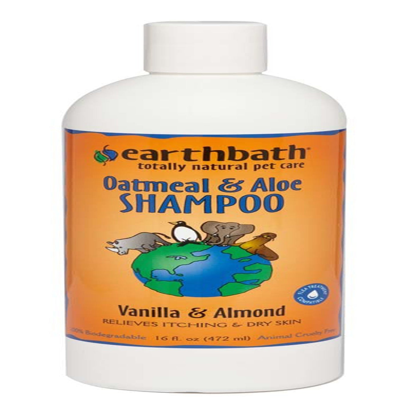 Earthbath Oatmeal & Aloe Shampoo, Vanilla & Almond 1ea/16 oz