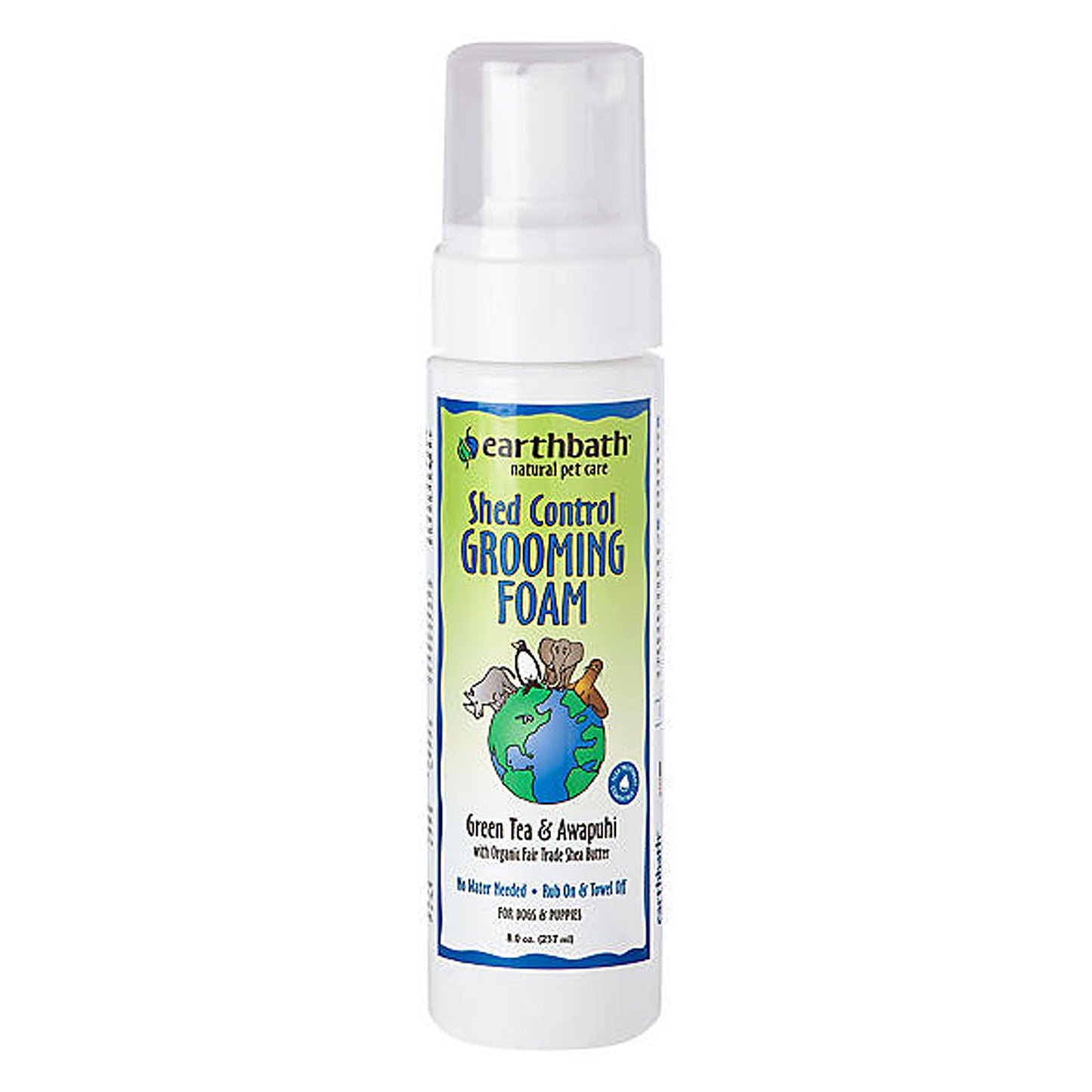 earthbath Dog Foam Shed Control 8 oz.