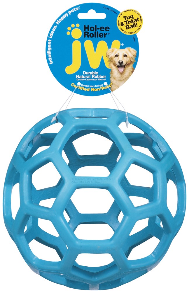 JW Pet Hol-ee Roller Dog Toy Assorted 1ea/Jumbo