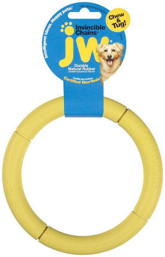 JW Pet Invincible Single Chain Dog Toy Assorted 1ea/LG