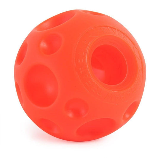 Omega Paw Tricky Treat Ball Dog Toy Orange 1ea/LG, 5 in