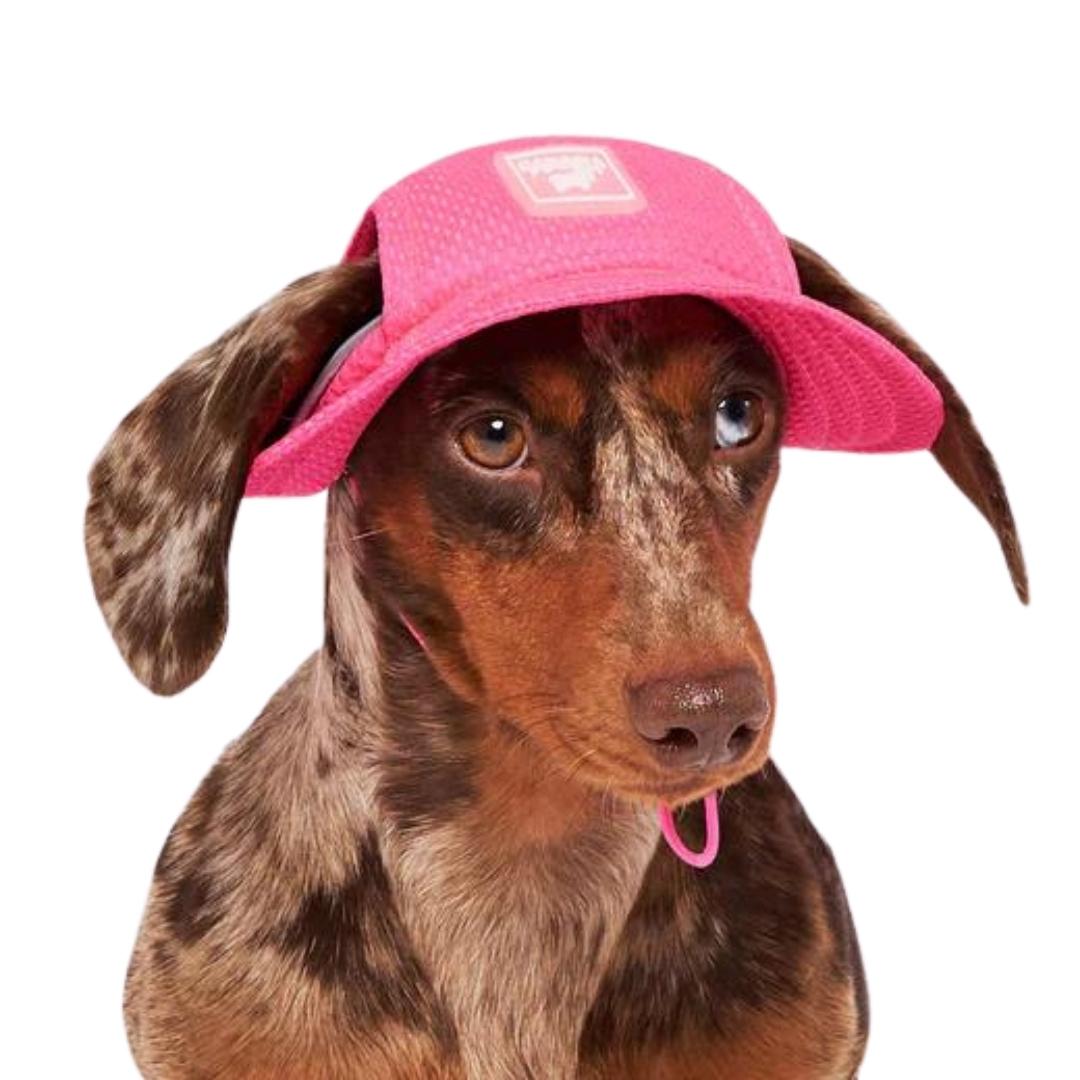 Canada Pooch Dog Cooling Bucket Hat Neon Pink LG