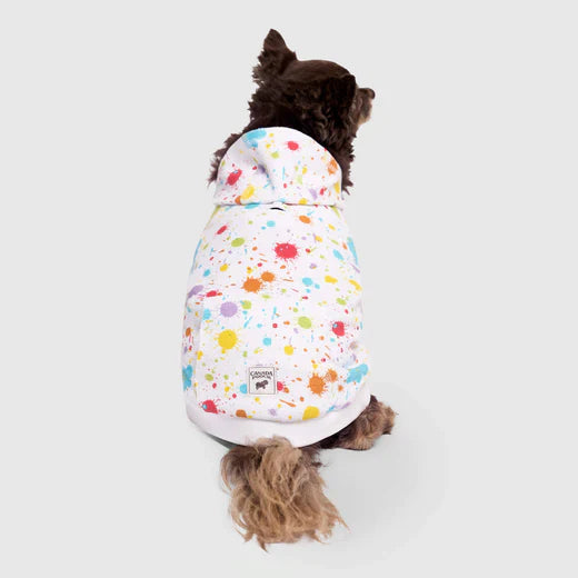 Canada Pooch Dog Remix Hoodie Multi Splatter 8