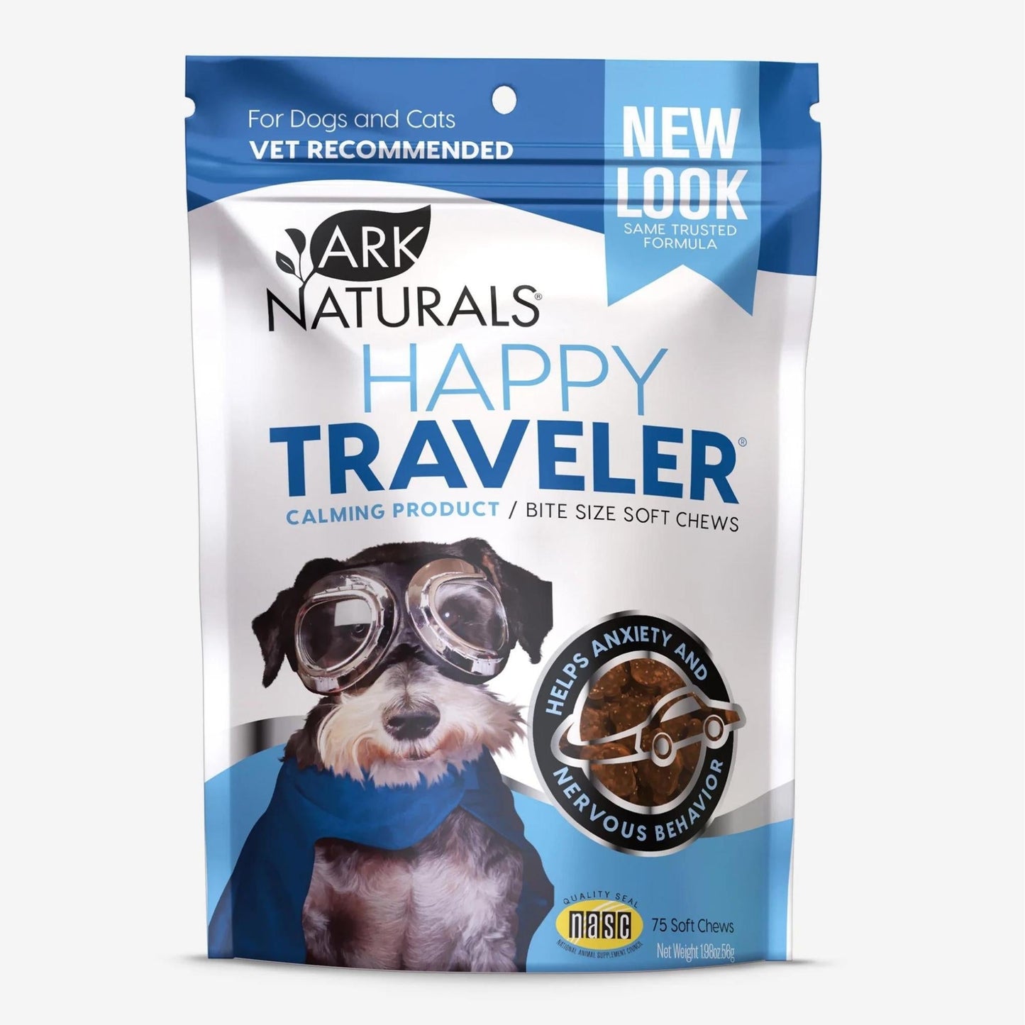 Ark Naturals Happy Traveler Dog And Cat Soft Chews; 75 Count