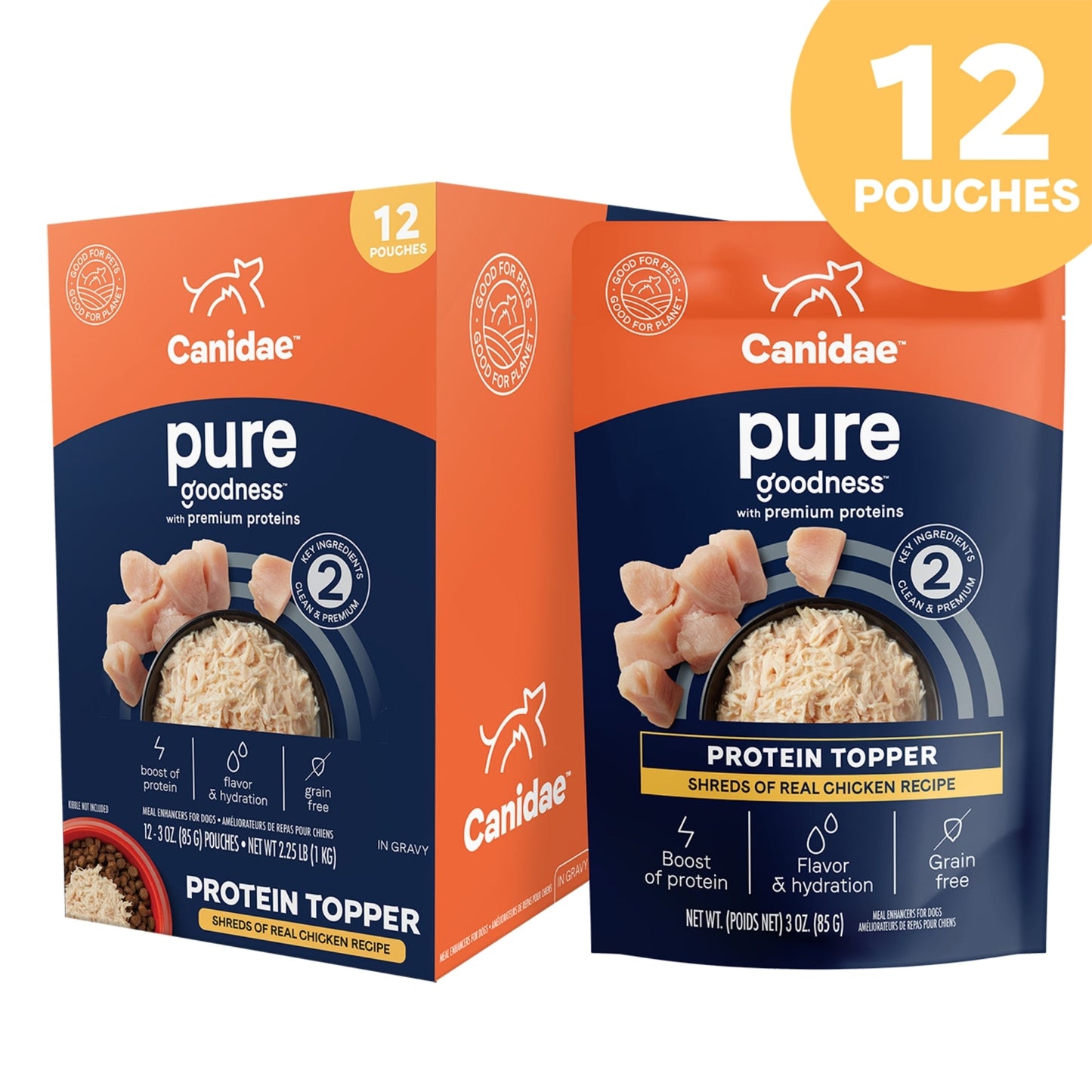 Pure Goodness Protein Topper  Chicken 3oz. (Case of 12)