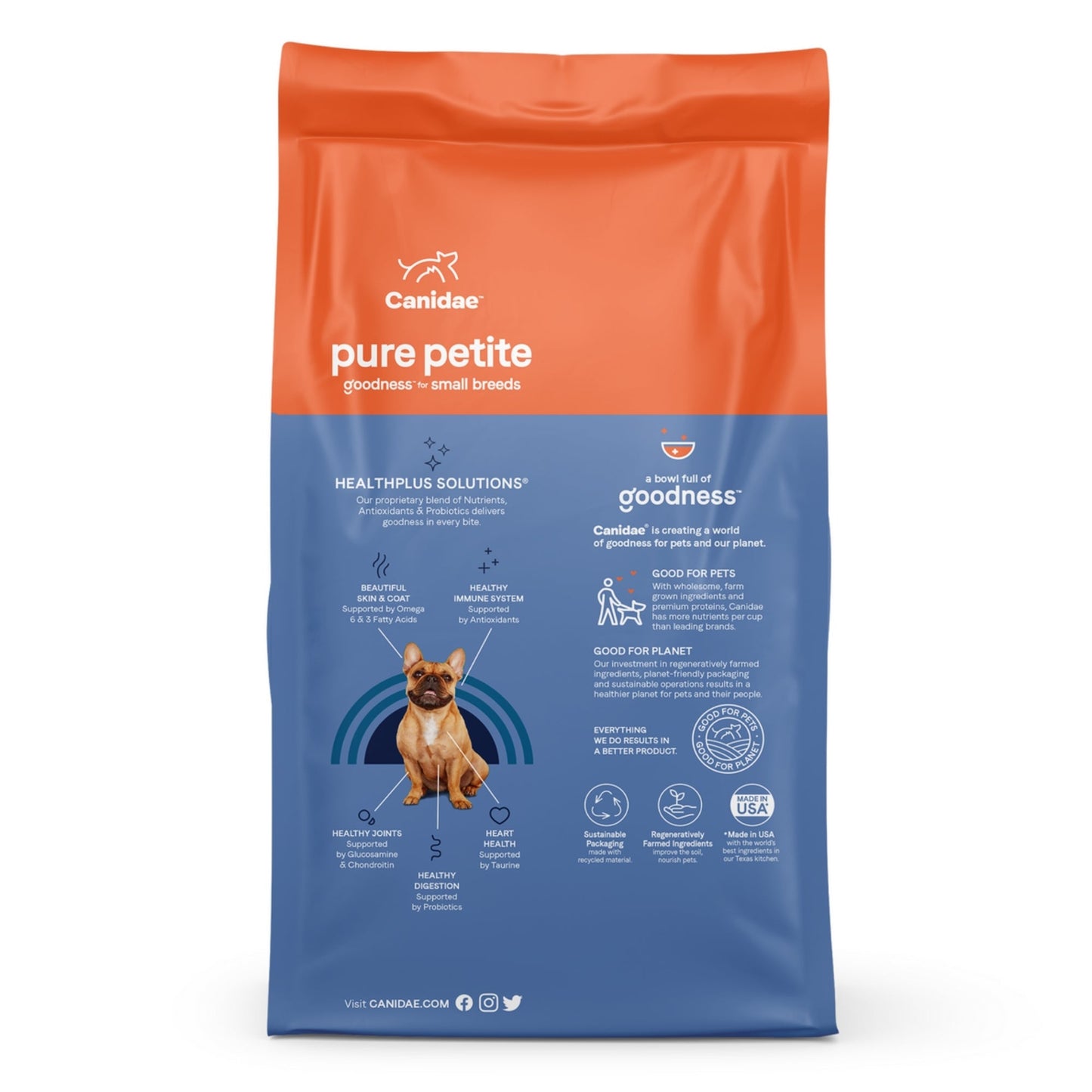 Pure Petite Adult Dog Food with Wholesome Grains Chicken 4 Lb