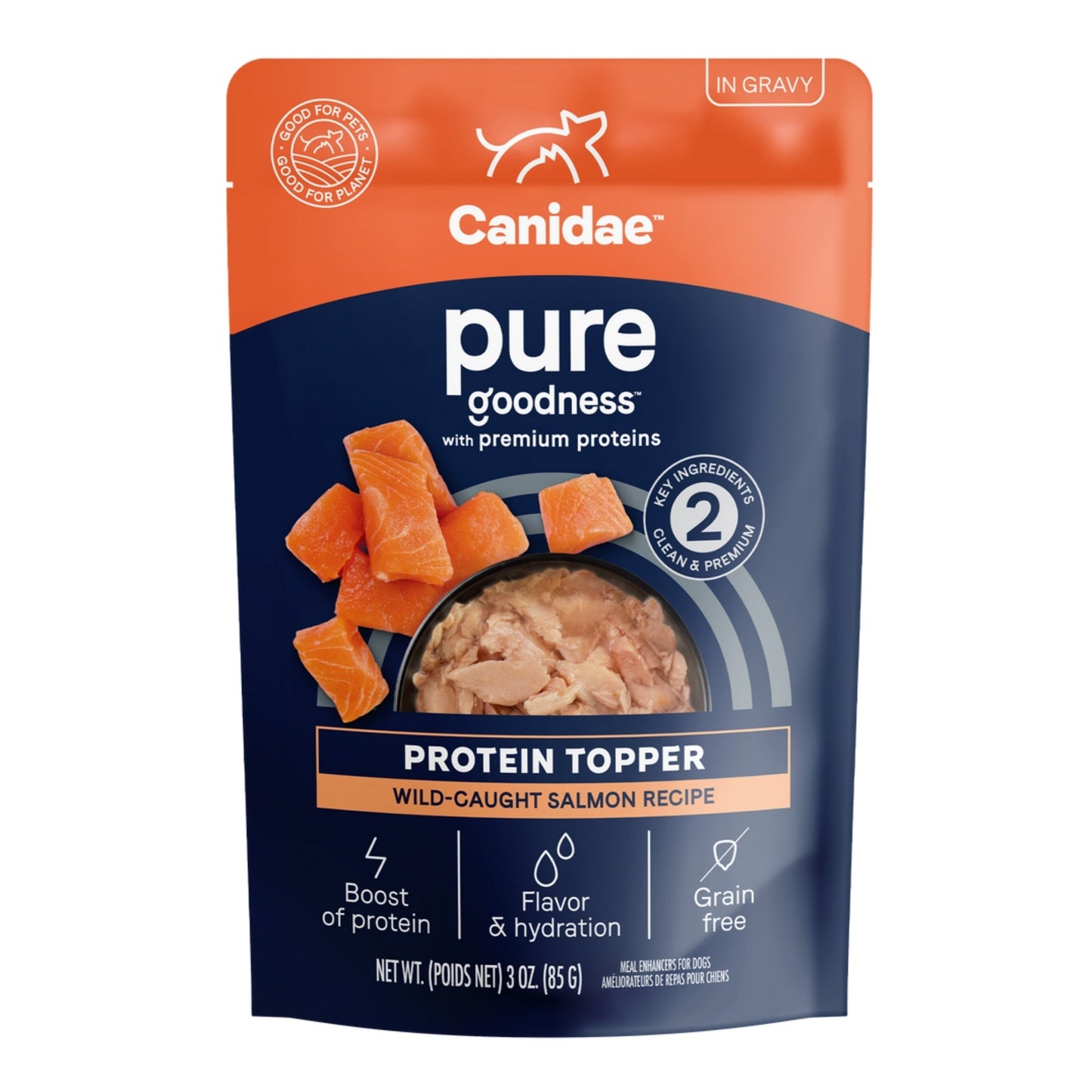 Pure Goodness Protein Topper Salmon 3oz. (Case of 12)