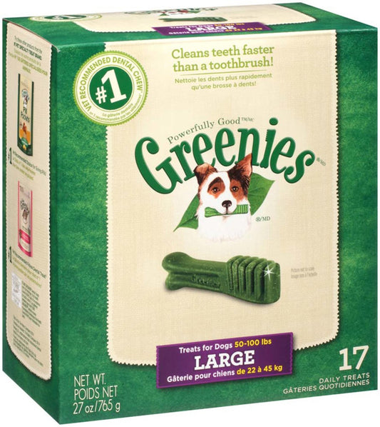 Greenies Dog Dental Treats Large Original 1ea/27 oz, 17 ct