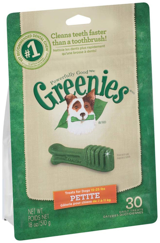 Greenies Dog Dental Treats Petite Original 1ea/18 oz, 30 ct