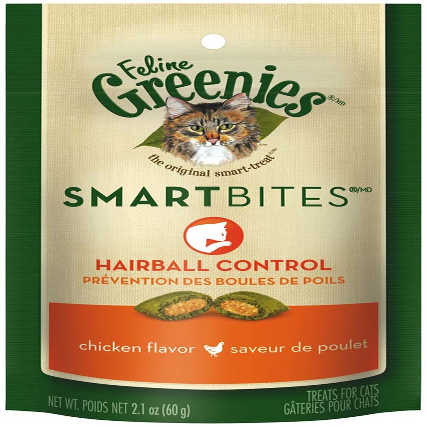 Greenies Feline SmartBites Healthy Indoor Cat Treats Chicken 1ea/2.1 oz