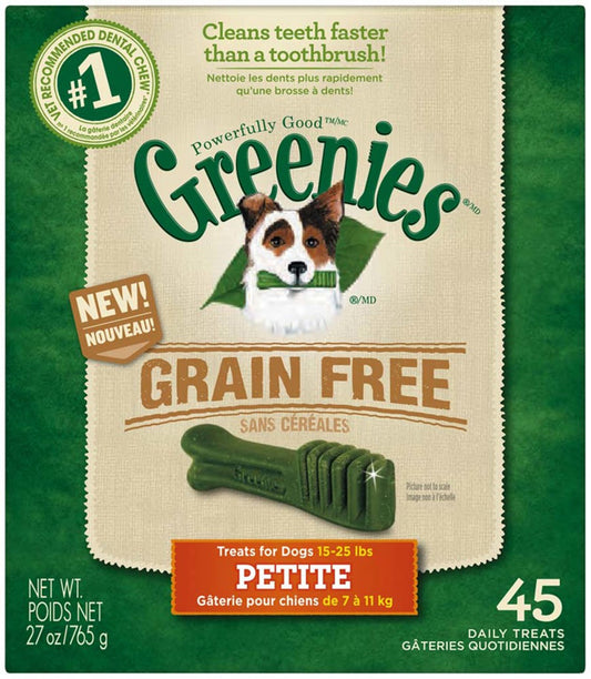 Greenies Grain Free Dog Dental Treats Petite Original 1ea/27 oz, 45 ct